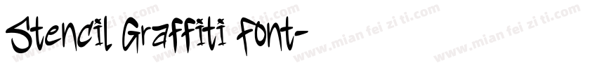 Stencil Graffiti Font字体转换